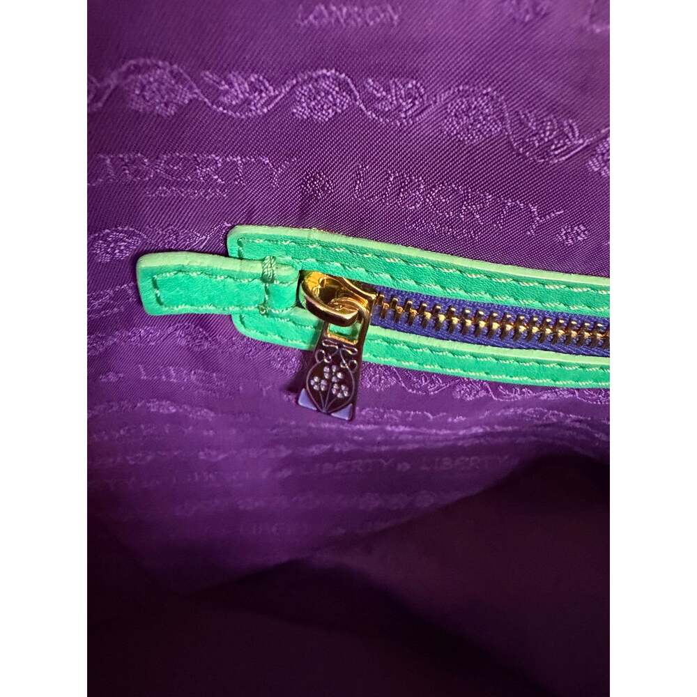 Liberty of London Iphis Marlborough Tote Bag in Aqua Turquoise Green Large FLAW - Picture 12 of 12